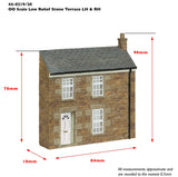 Bachmann 44-0220A OO Gauge Low Relief Stone Terrace Right Hand Door Red