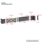 Bachmann 44-0538 OO Gauge Slate Walling and Gate