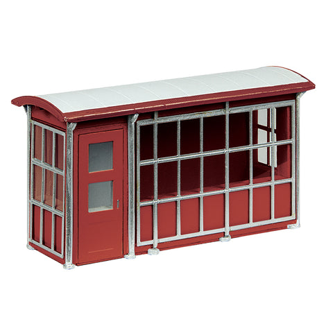Bachmann 44-0545A OO Gauge Metal Platform Shelter - Red