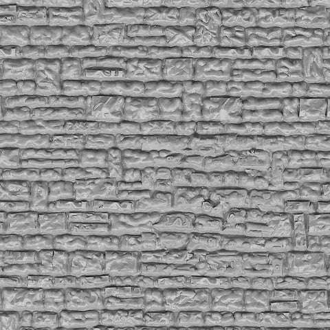 Vollmer 46031 HO Gauge Grey Stone Wall Plastic Sheet