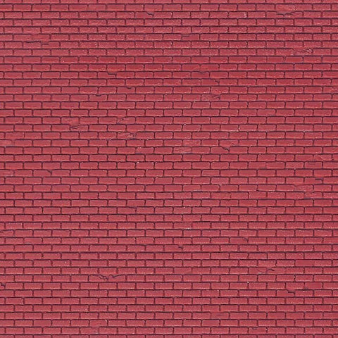 Vollmer 46033 HO Gauge Red Brick Plastic Sheet