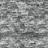 Vollmer 46055 HO Gauge Natural Grey Stone Wall Embossed Card Sheet