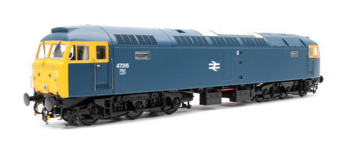 Heljan 47203 OO Gauge Class 47 316 BR Blue Plated Headcode Panels (DCC-Sound)