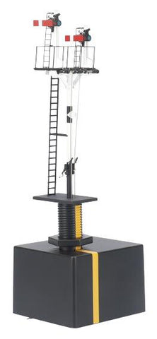 Dapol 4L-002-003 OO Gauge LMS Junction Motorised Signal 2 Arms Short RH Post