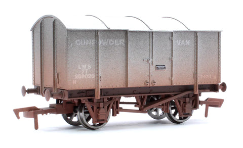 Dapol 4F-013-145 OO Gauge Gunpowder Van LMS 209020 Weathered