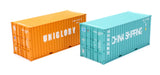 Dapol 4F-028-214 OO Gauge 20ft Container Pack (2) Uniglory/China Shipping