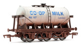 Dapol 4F-031-130 OO Gauge 6 Wheel Milk Tank Co-op 167 Weathered