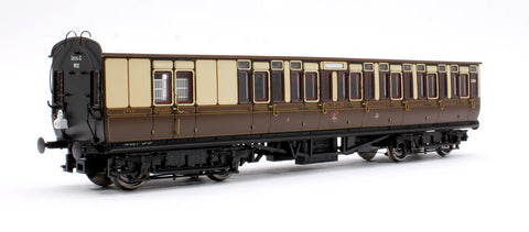 Dapol 4P-020-101 OO Gauge GWR Toplight Mainline City Lined Choc/Cm 3rd Brake 3749 S2