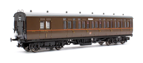 Dapol 4P-020-401 OO Gauge GWR Toplight Mainline City GWR All Brown 3rd Brake 3755 S5