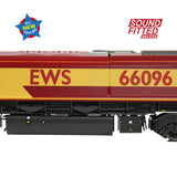 Bachmann 50-000ASFX OO Gauge Class 66/0 66096 EWS (Sound Fitted Deluxe)