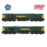 Bachmann 50-001SF OO Gauge Class 66/5 66515 Freightliner Green (Sound Fitted)