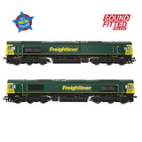 Bachmann 50-001SFX OO Gauge Class 66/5 66515 Freightliner Green (Sound Fitted Deluxe)