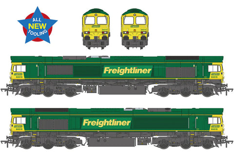Bachmann 50-001SFX OO Gauge Class 66/5 66515 Freightliner Green (Sound Fitted Deluxe)