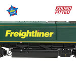Bachmann 50-002SF OO Gauge Class 66/6 66606 Freightliner Green (Sound Fitted)
