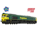 Bachmann 50-002SFX OO Gauge Class 66/6 66606 Freightliner Green (Sound Fitted Deluxe)