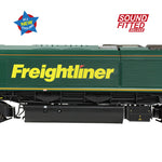 Bachmann 50-002SFX OO Gauge Class 66/6 66606 Freightliner Green (Sound Fitted Deluxe)
