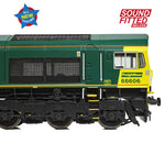 Bachmann 50-002SFX OO Gauge Class 66/6 66606 Freightliner Green (Sound Fitted Deluxe)