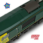 Bachmann 50-002SFX OO Gauge Class 66/6 66606 Freightliner Green (Sound Fitted Deluxe)