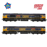 Bachmann 50-003SFX OO Gauge Class 66/7 66761 'Wensleydale Railway Association' GBRf Europorte (Sound Fitted Deluxe)