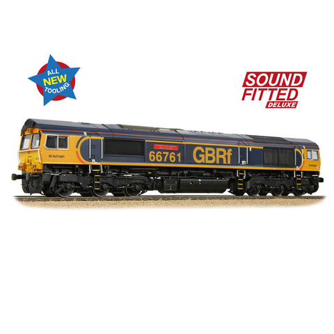 Bachmann 50-003SFX OO Gauge Class 66/7 66761 'Wensleydale Railway Association' GBRf Europorte (Sound Fitted Deluxe)