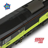 Bachmann 50-004ASFX OO Gauge Class 66/8 66850 'David Maidment OBE' Colas Rail Freight (Sound Fitted Deluxe)
