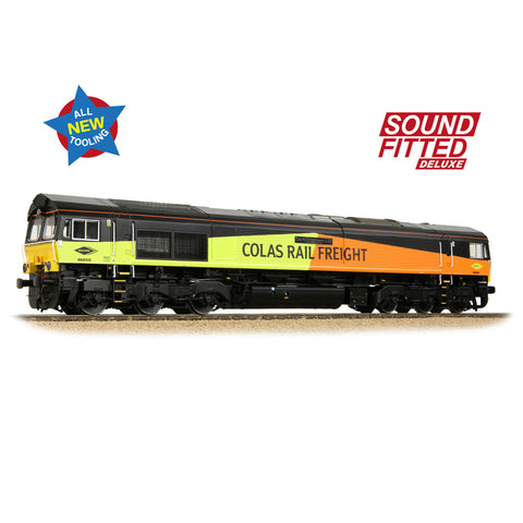 Bachmann 50-004ASFX OO Gauge Class 66/8 66850 'David Maidment OBE' Colas Rail Freight (Sound Fitted Deluxe)