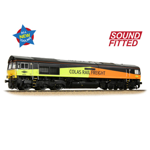 Bachmann 50-004ASF OO Gauge Class 66/8 66850 'David Maidment OBE' Colas Rail Freight (Sound Fitted)