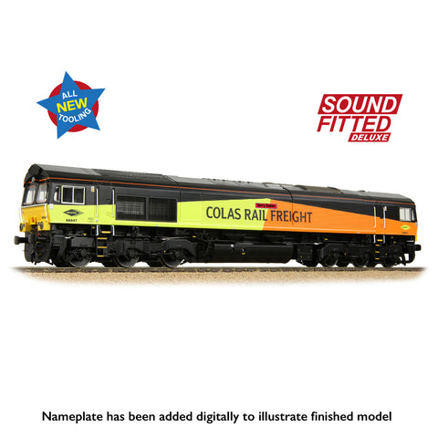 Bachmann 50-004SFX OO Gauge Class 66/8 66847 'Terry Baker' Colas Rail Freight (Sound Fitted Deluxe)