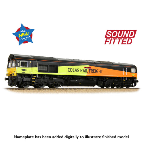 Bachmann 50-004SF OO Gauge Class 66/8 66847 'Terry Baker' Colas Rail Freight (Sound Fitted)