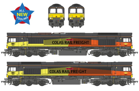 Bachmann 50-004SFX OO Gauge Class 66/8 66847 'Terry Baker' Colas Rail Freight (Sound Fitted Deluxe)