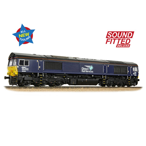 Bachmann 50-009SFX OO Gauge Class 66/3 66304 DRS Compass (Small Logo) (Sound Fitted Deluxe)