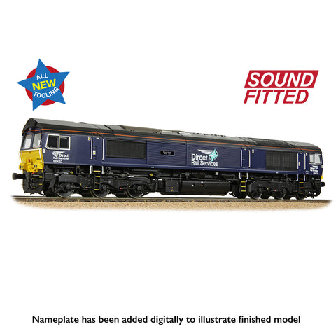Bachmann 50-010SF OO Gauge Class 66/4 66422 'Max Joule 1958-1999' DRS Compass (Small Logo) (Sound Fitted)