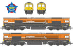 Bachmann 50-011SFX OO Gauge Class 66/5 66501 Freightliner 60 1965-2025 Freightliner Orange (Sound Fitted Deluxe)