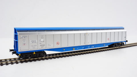 Heljan 5026 OO Gauge Cargowaggon IWB Bogie Van Silver/Blue
