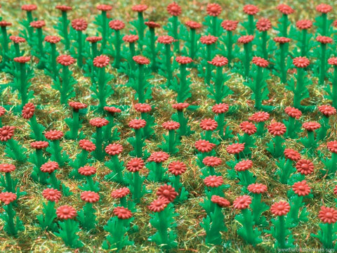 Vollmer 5116 HO Gauge Aster Flowers Red (120)