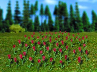 Vollmer 5121 HO Gauge Tulips (Red) (120)