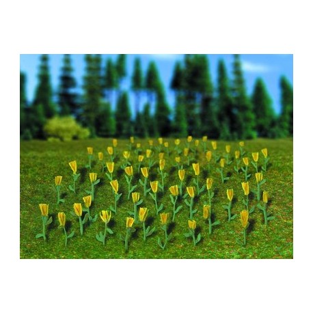 Vollmer 5122 HO Gauge Tulips (Yellow) (120)