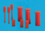 Modelscene 5191 N Gauge Post Boxes (Pack 9)(UNPAINTED)