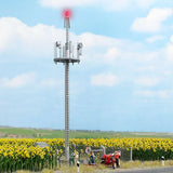 Busch 5401 HO/OO Gauge Mobile Phone Mast with Warning Light