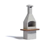 Busch 5403 HO/OO Gauge Chimney Stone BBQ with Glowing Fire