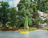 Busch 5486 HO/OO Gauge Moving Windsurfer on a Lake Kit
