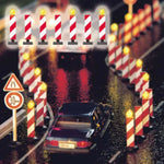 Busch 5907 HO/OO Gauge Road Construction Flashing Warning Lights