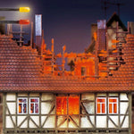 Busch 5921 HO/OO Gauge Burning Building Light Set