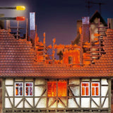 Busch 5921 HO/OO Gauge Burning Building Light Set