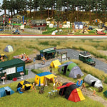 Busch 6044 HO/OO Gauge Campsite Kit