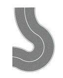 Noch 60710 HO/OO Gauge Country Road Grey 66mm Wide