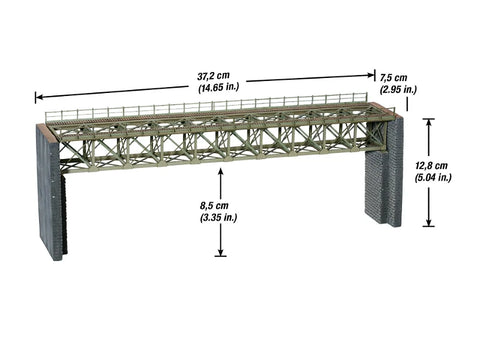 Noch 67020 HO/OO Gauge Steel Bridge Laser Cut Kit 37.2cm