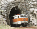 Busch 7024 HO/OO Gauge Single Track Tunnel Portals (Pair)