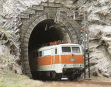 Busch 7024 HO/OO Gauge Single Track Tunnel Portals (Pair)
