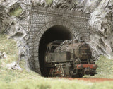 Busch 7025 HO/OO Gauge Single Track Tunnel Portals (Pair)